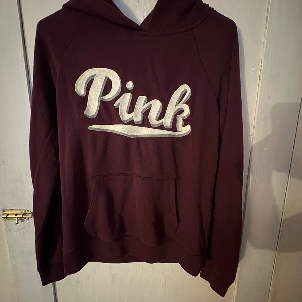 PINK Victoria's Secret Red Relaxed Oversized Sweatshirt